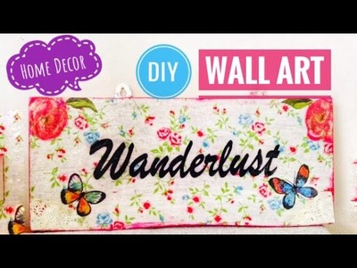 How to decoupage | decoupage wall hanging | how to make wall hanging with decoupage