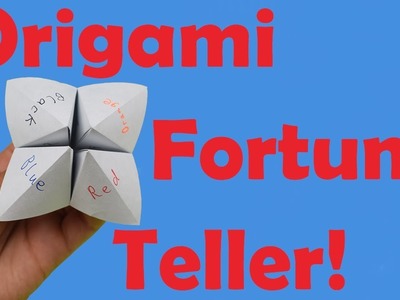 How to Fold an Origami Fortune Teller + How to Use it