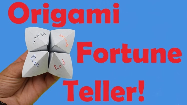 How to Fold an Origami Fortune Teller + How to Use it