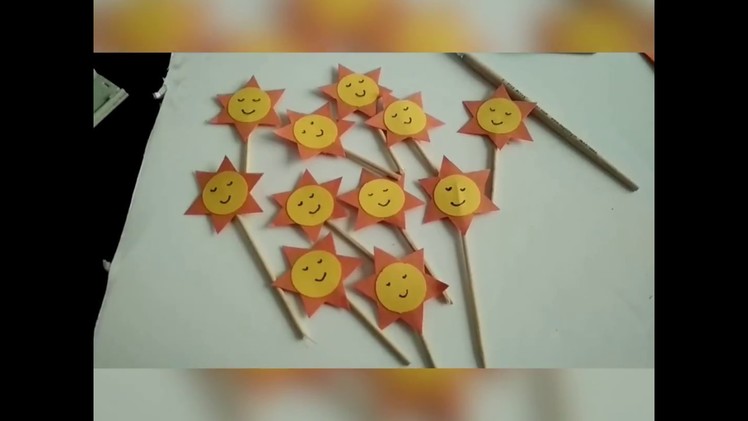 How to make cupcake toppers | DIY cupcake toppers | Sunshine Theme | Last minute party hacks
