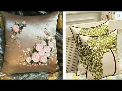 Latest Designer Hand Embroidered Pillowcase | Hand Embroidered Cushion ideas