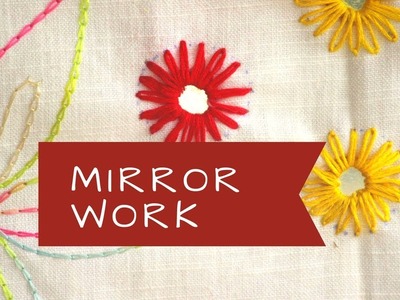 Mirror Work Malayalam. Lazy Daisy Stitch