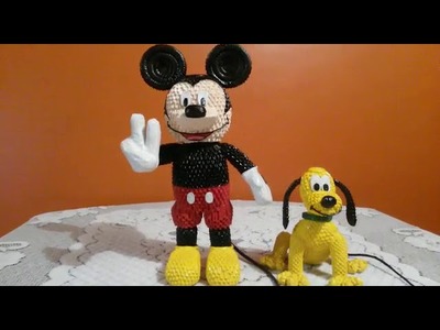 Origami 3D - Mickey Mouse y Pluto