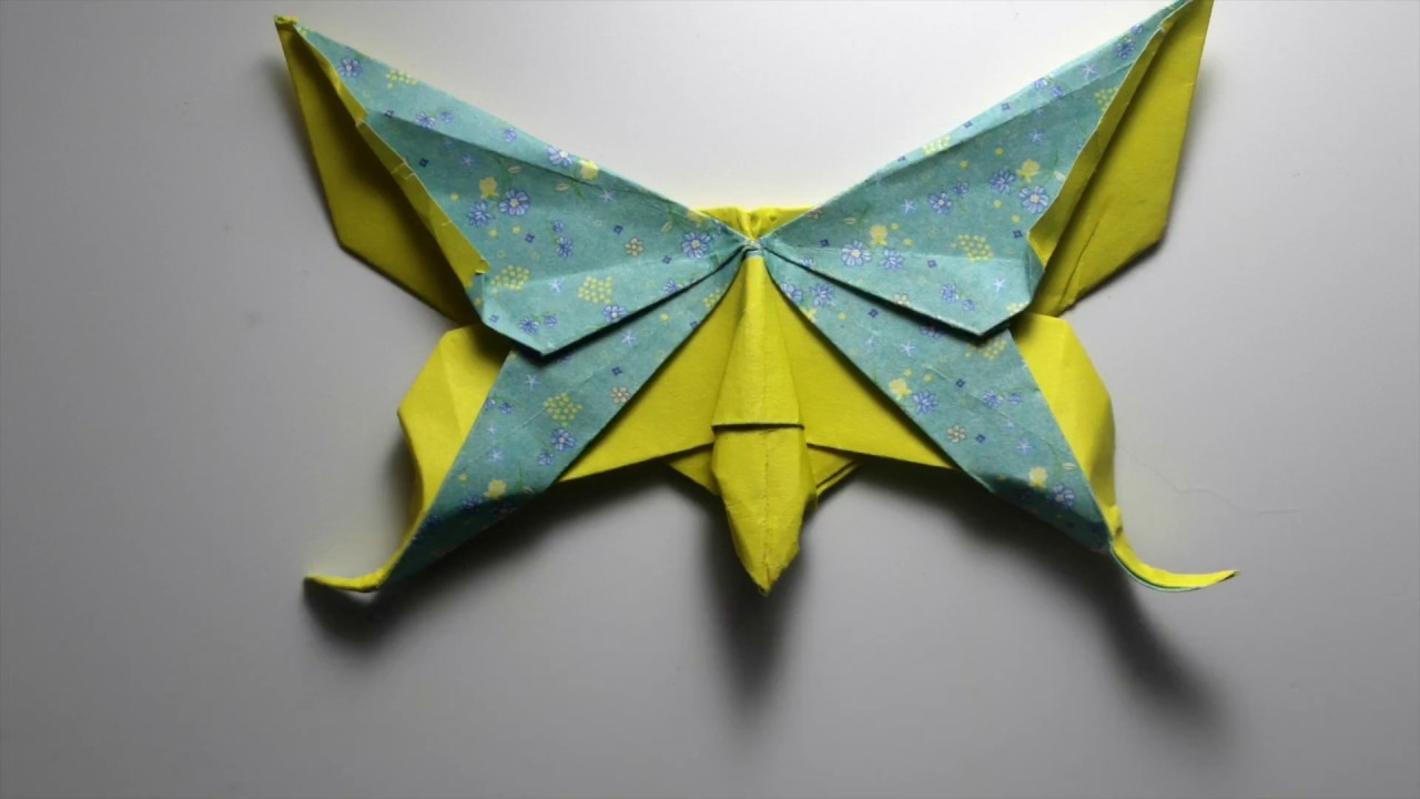 Origami Butterfly tutorial (Michael Lafosse) Tutorial mariposa origami