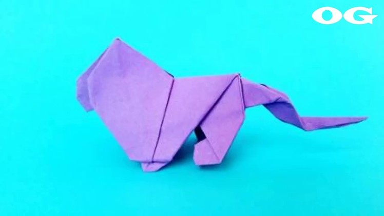 Origami  Lion ????, Easy Origami Tutorial Seri