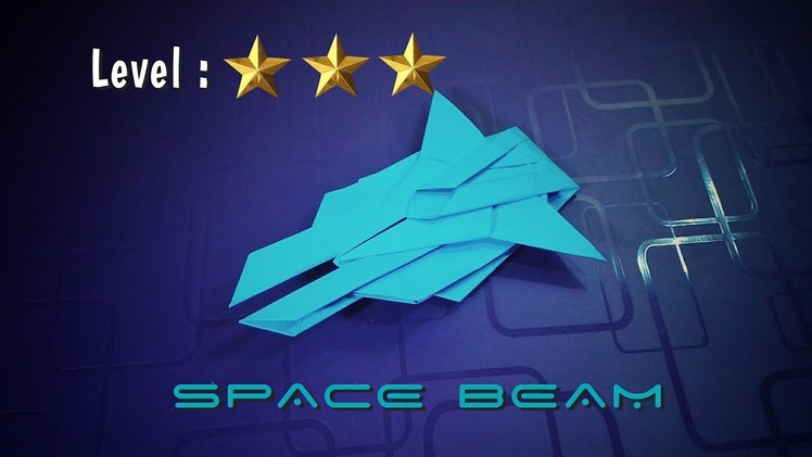 Origami Plane Papertoy - SPACE BEAM - deyeight collection 2018