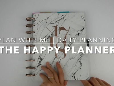 Plan with me | daily planning | the happy planner