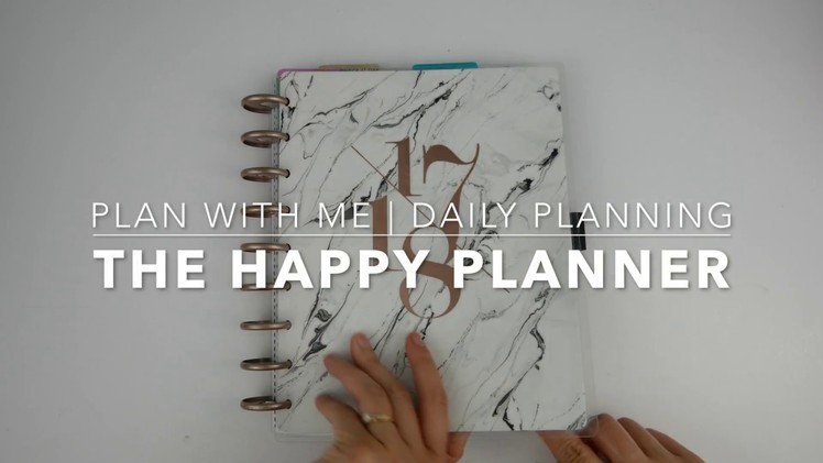 Plan with me | daily planning | the happy planner