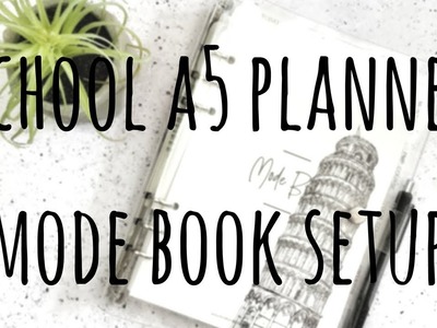 School Planner A5 Mode Book Setup