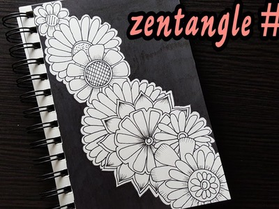 The art of Zentangle #34 | Shades | pencil shading | 3d art drawing | flowers | Zentangle art