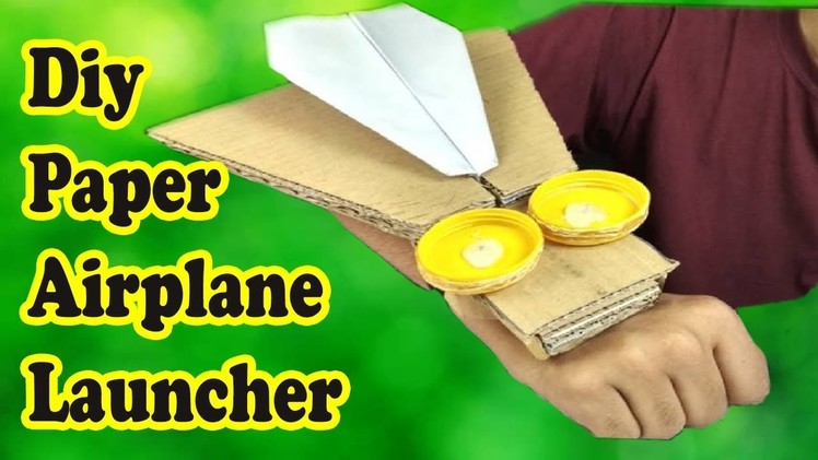 The New Diy Paper Plane Launcher, How To Make Amazing Paper Airplane ...