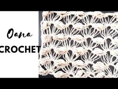 Crochet delicate stitch pattern by Oana