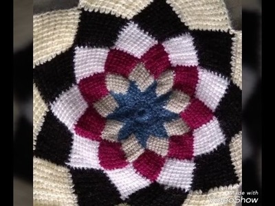 Crochet doormat.puja aasan.thalposh design