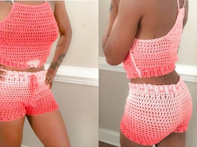 DIY Crochet Halter.Shorts Set | Naturally Danielle !