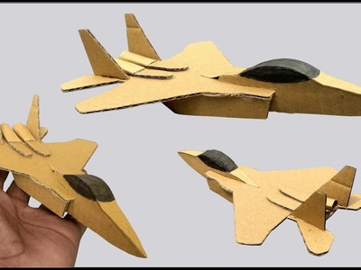 DIY F 15 fighter jet using cardboard | how to make a F 15 jet plane out of cardboard