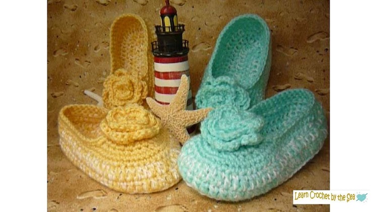 How to Crochet a Pair of Ladies Slippers - FREE Pattern in the "SHOW MORE" Below!