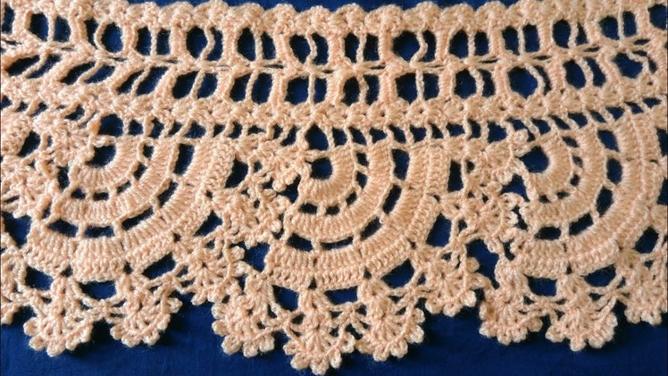 How to crochet simple door hanging Toran. in Marathi. English subtitles. लोकरीचे  तोरण प्रकार  17