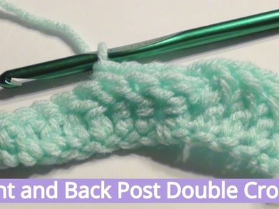 How to FPDC & BPDC - Front post double crochet and Back post double crochet