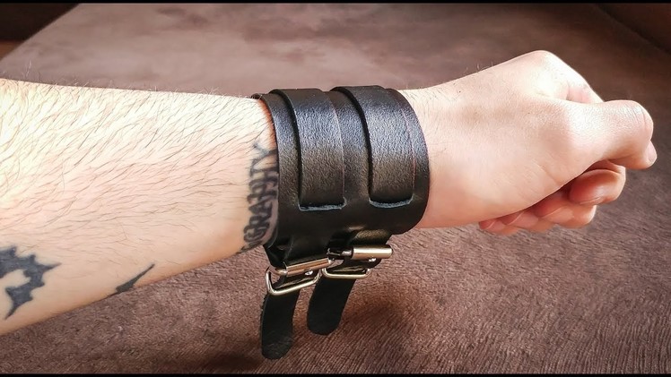 How To Make a cool leather BRACELET