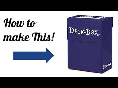 How to make a PAPER DECK BOX!!