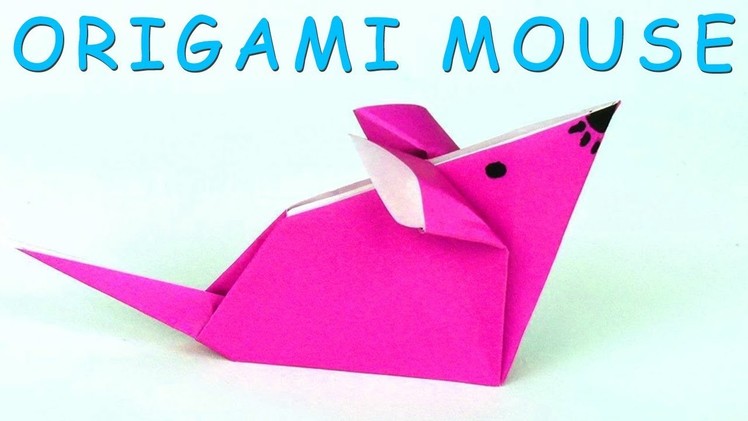 HOW TO MAKE A PAPER MOUSE? | Origami Mouse Step by Step for KIDS | Paper Crafts for KIDS