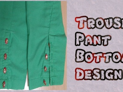 How to Make Beautiful Trending Trouser Pant (Bottom Design) in English by Sara Art And Design