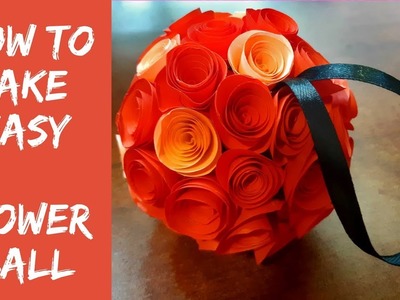 How to make Hand made Easy and simple Flower Ball