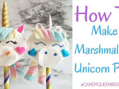 How to make Marshmallow Unicorn Pops
