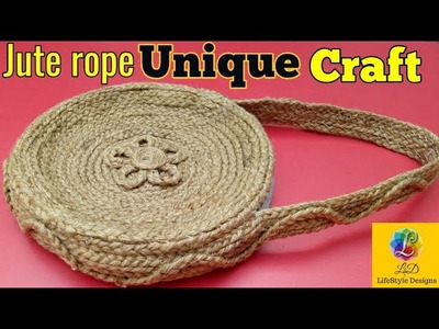 Ladies HandBag with Jute Rope | Cool Best out of waste Unique Idea | LifeStyle Designs