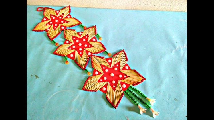 Matchstick art_ How to make matchstick wall hanging, easy matchstick wall decoration-By mtk