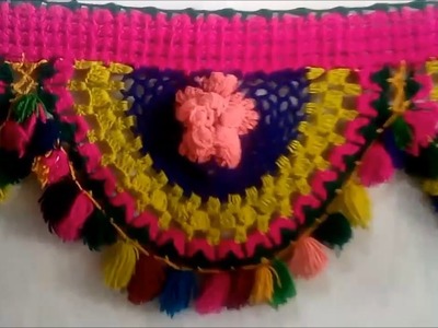 Multi Color Door Hanging. rang birangi toran. Beautiful Crochet pattern