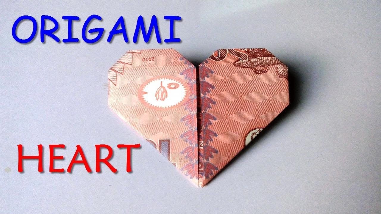 Origami Heart Tutorial How To Make A Heart Out Of Money à¦Ÿ à¦• - origami heart tutorial how to make a heart out of money à¦Ÿ à¦• à¦¦ à¦¯ à¦¤ à¦° à¦² à¦­