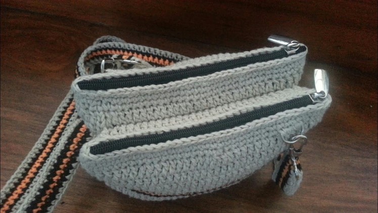 Part 1 | How to Crochet The Double Purse With Zipper