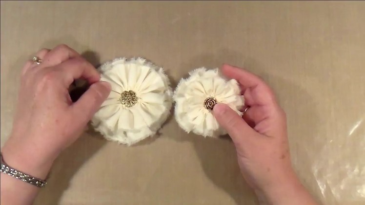 Shabby Chic Fabric Flowers How-to