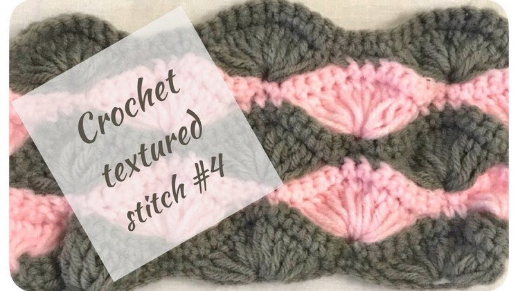Unique crochet long shell stitch 4