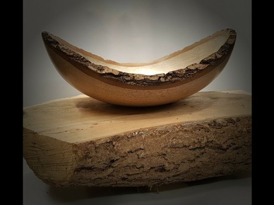 Woodturning - How to turn A Natural Edge Bowl
