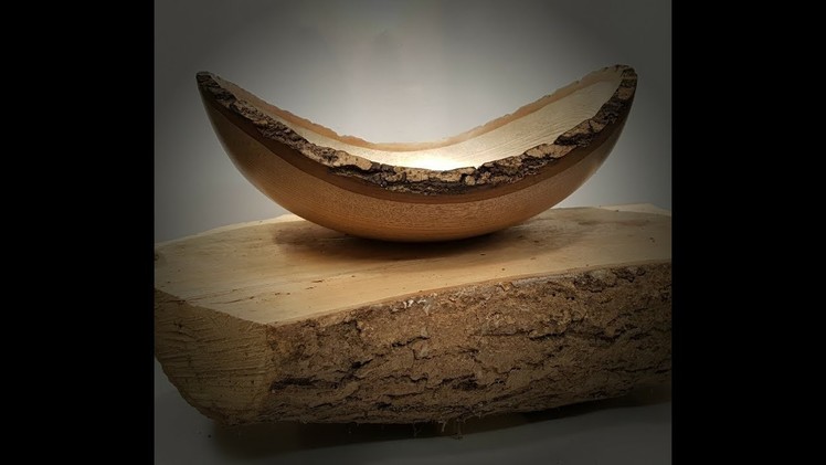 Woodturning - How to turn A Natural Edge Bowl
