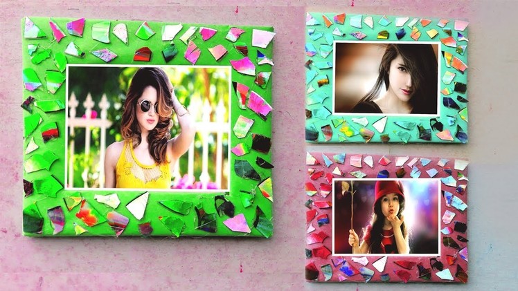 CD photo frame Best Craft idea | recycle waste cd's | M4 tech spoof video -kpz Art and Craft