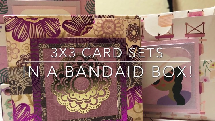 Craft Fair Series 2018- 3x3 cards in a Band Aid Style Box!
