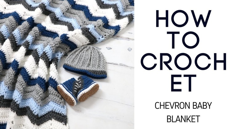 Crochet Easy Chevron Stitch Baby Blanket