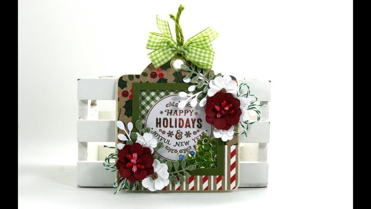 Day 12 of 12 Days of Christmas in July Shaker Tag Magnet Polly's Paper Studio Contest Closed