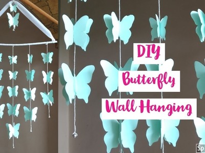 DIY | Beautiful Paper Butterfly Wall Hanging | Home Decor Ideas | paper craft