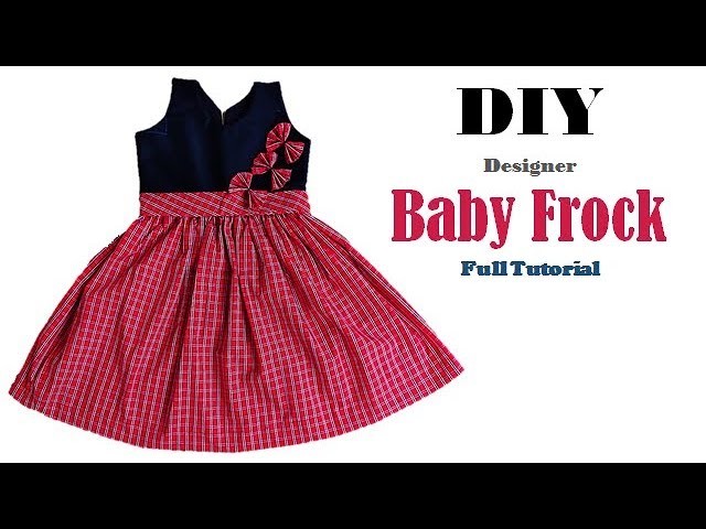 DIY Designer Beautiful  Baby Frock for 1to 2 year Cutting And Stitching full Tutorial