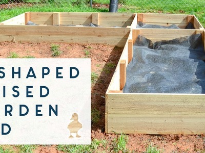DIY L Shaped Raised Garden Beds