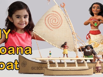 DIY Moana boat | How to Make Moana boat from Cardboard