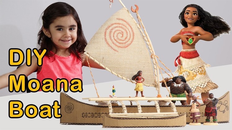 DIY Moana boat | How to Make Moana boat from Cardboard