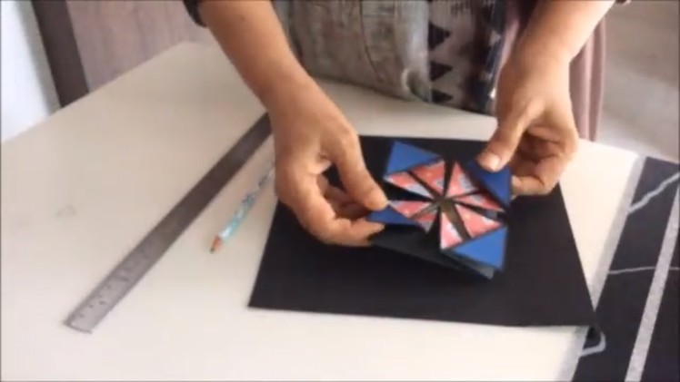 DIY-Napkin fold card tutorial for scrapbook|Cutest birthday scrapbook|How to make card for scrapbook