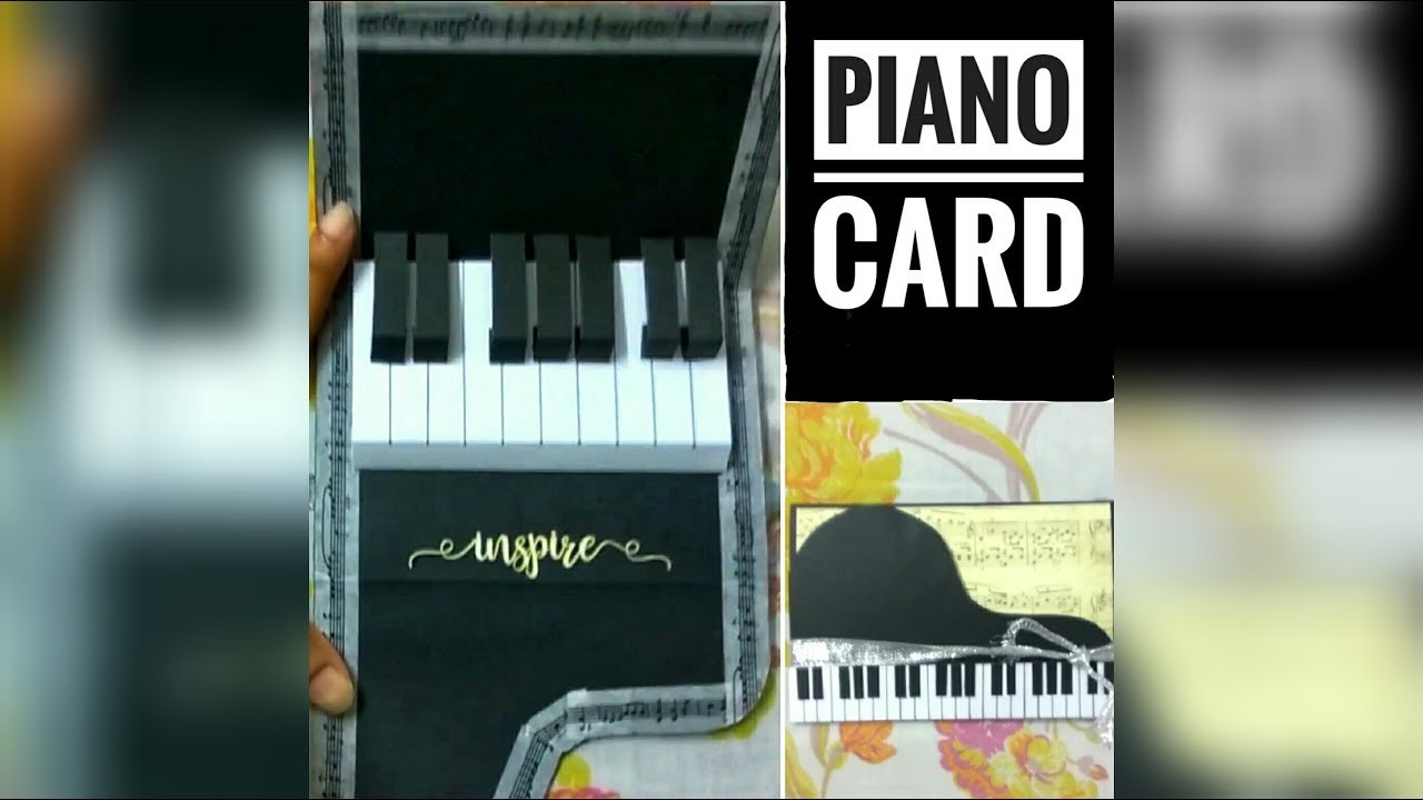 DIY - Piano Card | Pop Up Card Tutorial | Gift Idea For Music Lovers