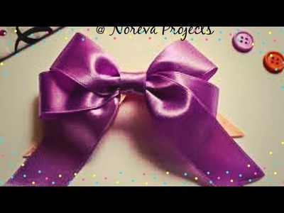 DIY Ribbon Bow ???? | Hair Bow Tutorial | Easy Ribbon Bow | DIY Hair Clip Bow | Ribbon Bow for Gifts