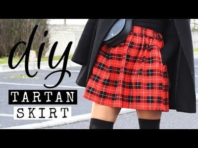 DIY Tartan Skirt with Flat Front, Elasticated Back Waistband & Pockets | Raylene Harvey